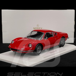 Duo Ferrari Dino 246 GT 1968 Rouge 1/18 Norev + Livre  Dino GT - L'Inoubliable Ferrari