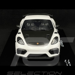 Porsche 718 Cayman GT4 RS Type 982 2021 Blanc / Bandes Vertes 1/18 Spark WAP0214130SCAY