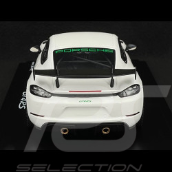 Porsche 718 Cayman GT4 RS Type 982 2021 Weiß / Grüne Streifen 1/18 Spark WAP0214130SCAY