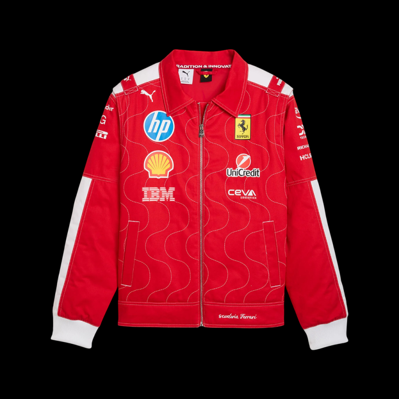 Veste Ferrari Monza 2026 Puma F1 Team Leclerc Hamilton Rouge 