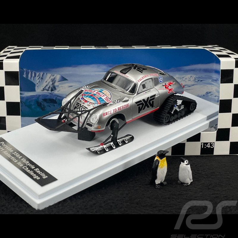 Porsche 356 A Valkyrie Racing Antarktis Ice Challenge 2021 Mit Figuren 1/43 Matrix MXR41607-032