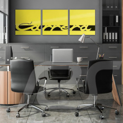 Tableau Mural Porsche 911 Carrera 2.7 Jaune Clair WAP0502040S0CC
