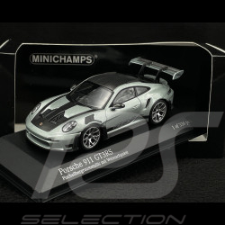 Porsche 911 GT3 RS Type 992 2024 Pack Weissach Gris Argent Poisson Métallique 1/43 Minichamps 410062117