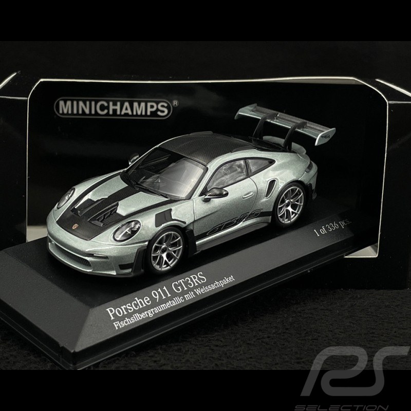 Porsche 911 GT3 RS Type 992 2024 Weissach Package Fish Silver Gray Metallic 1/43 Minichamps 410062117