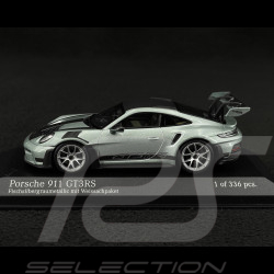 Porsche 911 GT3 RS Typ 992 2024 Weissach Package Fish Silber Grau Metallic 1/43 Minichamps 410062117