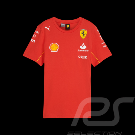T-shirt Ferrari Puma F1 Team Leclerc / Hamilton Rouge 701228006-001 - femme