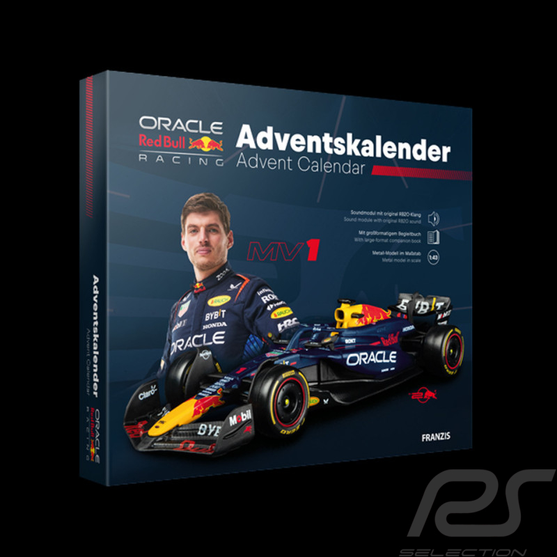 Red Bull Racing Adventskalender RB20 Max Verstappen F1 n° 1 2024 1/43 Franzis 67245