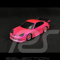 Porsche 911 GT3 RS Typ 996 2003 Metallisch Fluoreszierendes Rot Pink Slips 1/24 Jada Toys 34847
