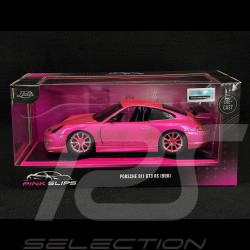 Porsche 911 GT3 RS Typ 996 2003 Metallisch Fluoreszierendes Rot Pink Slips 1/24 Jada Toys 34847