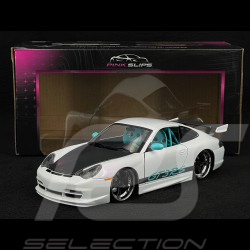 Porsche 911 GT3 RS Typ 996 2003 Sternenlicht-Perlweiß Pink Slips 1/24 Jada Toys 35982