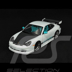 Porsche 911 GT3 RS Type 996 2003 Starlight Pearl White Pink Slips 1/24 Jada Toys 35982