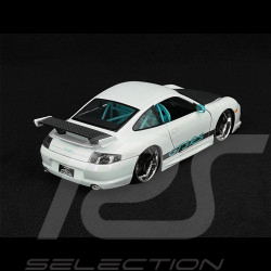 Porsche 911 GT3 RS Type 996 2003 Starlight Pearl White Pink Slips 1/24 Jada Toys 35982