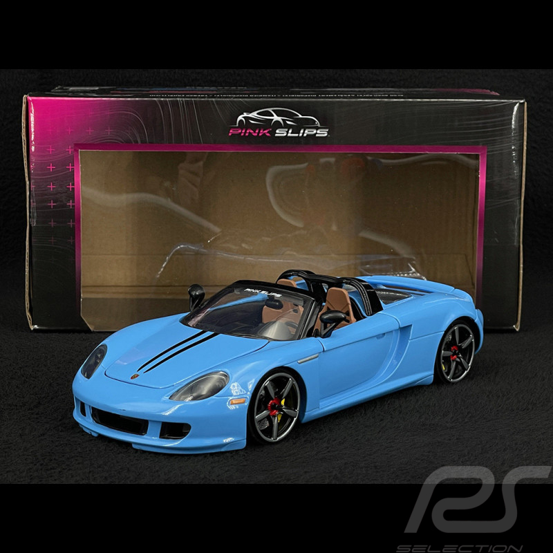 Porsche Carrera GT 2005 Bleu Brillant Pink Slips 1/24 Jada Toys 35066