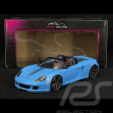 Porsche Carrera GT 2005 Glänzendes Blau Pink Slips 1/24 Jada Toys 35066