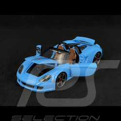 Porsche Carrera GT 2005 Glossy Blue Pink Slips 1/24 Jada Toys 35066