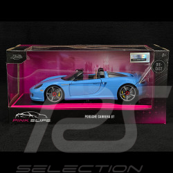 Porsche Carrera GT 2005 Glossy Blue Pink Slips 1/24 Jada Toys 35066
