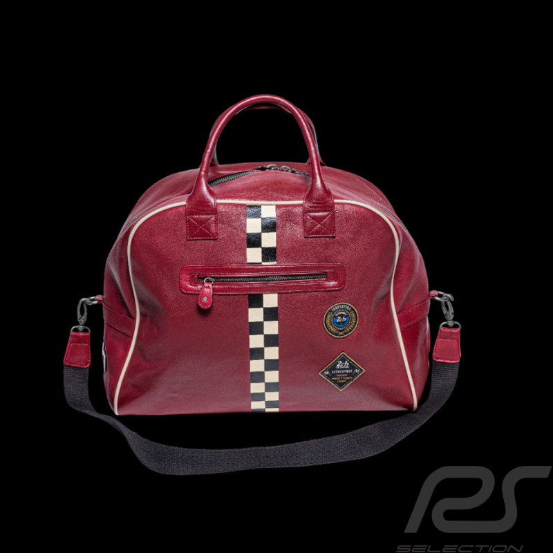 Sac Cuir 24h Le Mans Rouge Foncé Mick 27471-4010