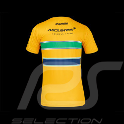 McLaren T-Shirt F1 Team Ayrton Senna Monaco Gelb TM10678 – Herren