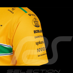 T-shirt McLaren F1 Team Ayrton Senna Monaco Jaune TM10678 - Homme