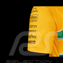 T-shirt McLaren F1 Team Ayrton Senna Monaco Jaune TM10678 - Homme