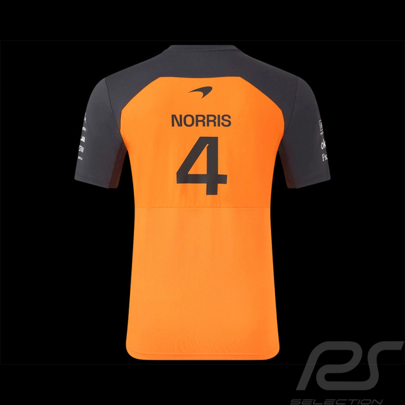 McLaren T-Shirt F1 Team n° 4 Lando Norris Papaya / Phantom TM9912-088 - Men's