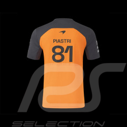 McLaren T-Shirt F1 Team n° 81 Oscar Piastri Papaya Orange TM9914-088 - Men's