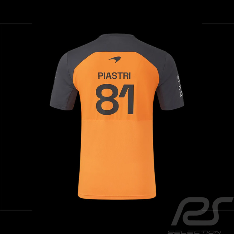 McLaren T-Shirt F1 Team n° 81 Oscar Piastri Papaya-Orange TM9914-088 – Herren
