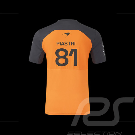 McLaren T-Shirt F1 Team n° 81 Oscar Piastri Papaya Orange TM9914-088 - Men's