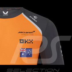McLaren T-Shirt F1 Team n° 81 Oscar Piastri Papaya Orange TM9914-088 - Men's