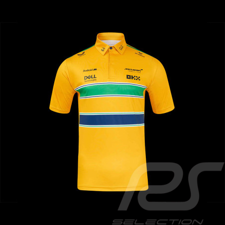Polo McLaren F1 Team Ayrton Senna Monaco Jaune TM10679 - Homme