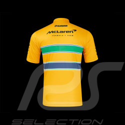 McLaren Poloshirt F1 Team Ayrton Senna Monaco Gelb TM10679 – Herren