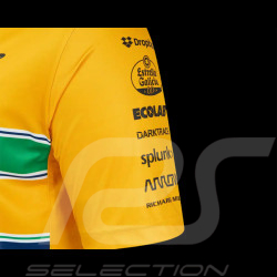 McLaren Poloshirt F1 Team Ayrton Senna Monaco Gelb TM10679 – Herren