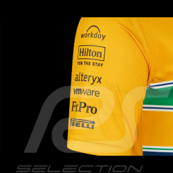 McLaren Poloshirt F1 Team Ayrton Senna Monaco Gelb TM10679 – Herren