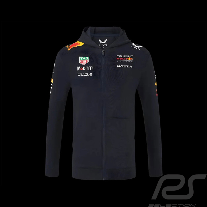 Red Bull Racing Sweatshirt Mit Reißverschluss F1 Team Replica Kollektion Mitternachtsblau TM9873AT-020
