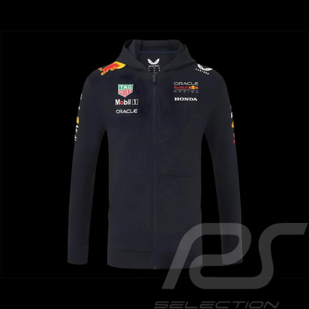 Red Bull Racing Sweatshirt Mit Reißverschluss F1 Team Replica Kollektion Mitternachtsblau TM9873AT-020