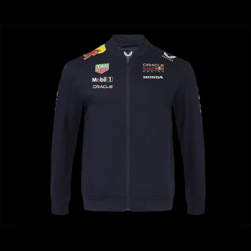 Red Bull Racing Bomber Jacket F1 Team Replica Collection Midnight Blue ...