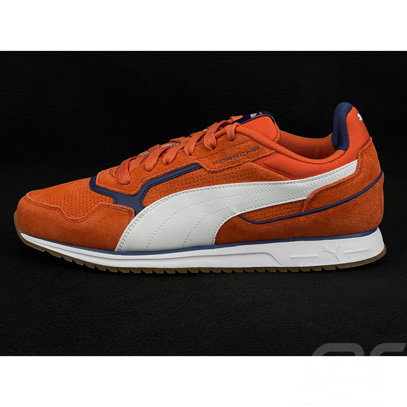 Porsche Softride St Miler Schuhe von Puma – Orange / Weiß & Blau 308973-03 – Unisex
