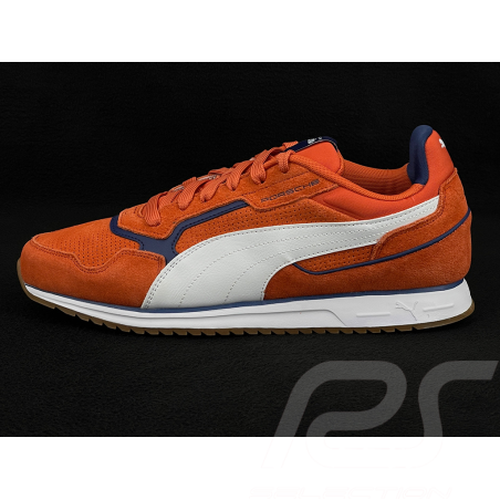 Porsche Softride St Miler Schuhe von Puma – Orange / Weiß & Blau 308973-03 – Unisex