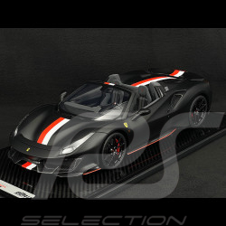 Charles Leclerc Ferrari 488 Pista Spider 2018 Matte Black 1/12 BBR Models BBR1225CL