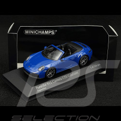 Porsche 911 Carrera GTS Cabriolet Type 992.2 2024 Bleu Lugano 1/43 Minichamps 410064131