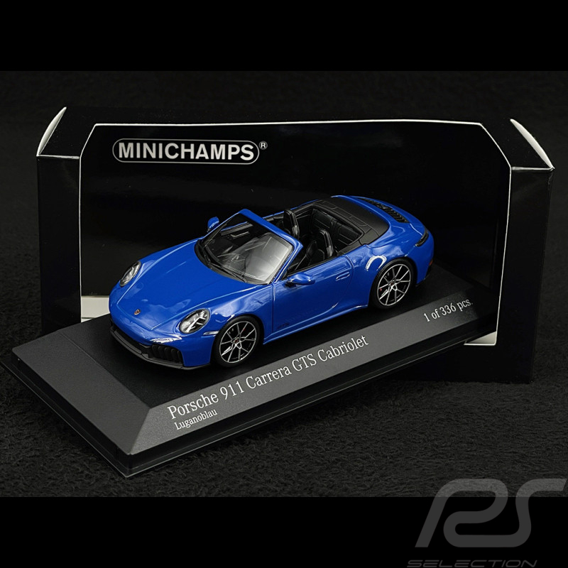 Porsche 911 Carrera GTS Cabriolet Type 992.2 2024 Lugano Blue 1/43 Minichamps 410064131