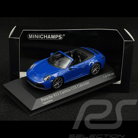 Porsche 911 Carrera GTS Cabriolet Type 992.2 2024 Bleu Lugano 1/43 Minichamps 410064131