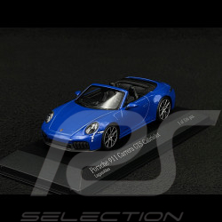 Porsche 911 Carrera GTS Cabriolet Typ 992.2 2024 Lugano Blau 1/43 Minichamps 410064131