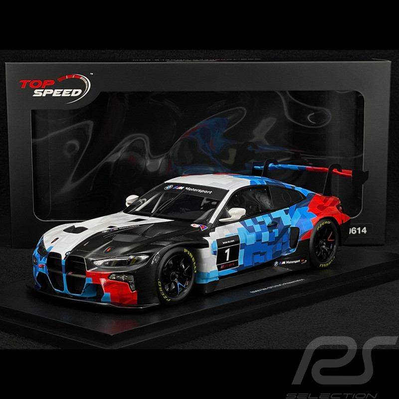 BMW M4 G82 GT3 Evo n° 1 Présentation 2024 1/18 Top Speed TS0614
