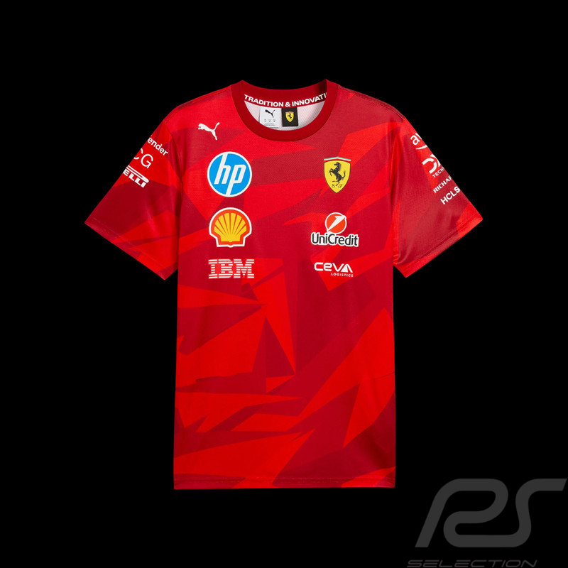 Ferrari T-Shirt F1 Team Leclerc / Hamilton GP Las Vegas Puma Rot 701234738-001