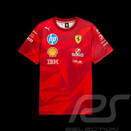 Ferrari T-Shirt F1 Team Leclerc / Hamilton GP Las Vegas Puma Rot 701234738-001