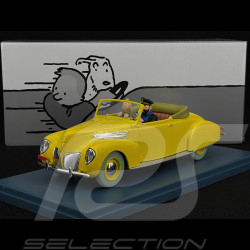 Tim Und Struppi Kapitän Haddocks Cabriolet – Die sieben Kristallkugeln – Gelb 1/24 29902