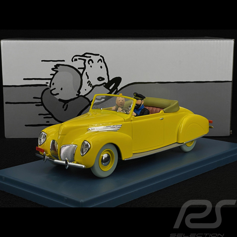 Tintin La Décapotable Du Capitaine Haddock - Les 7 Boules De Cristal - Jaune 1/24 29902
