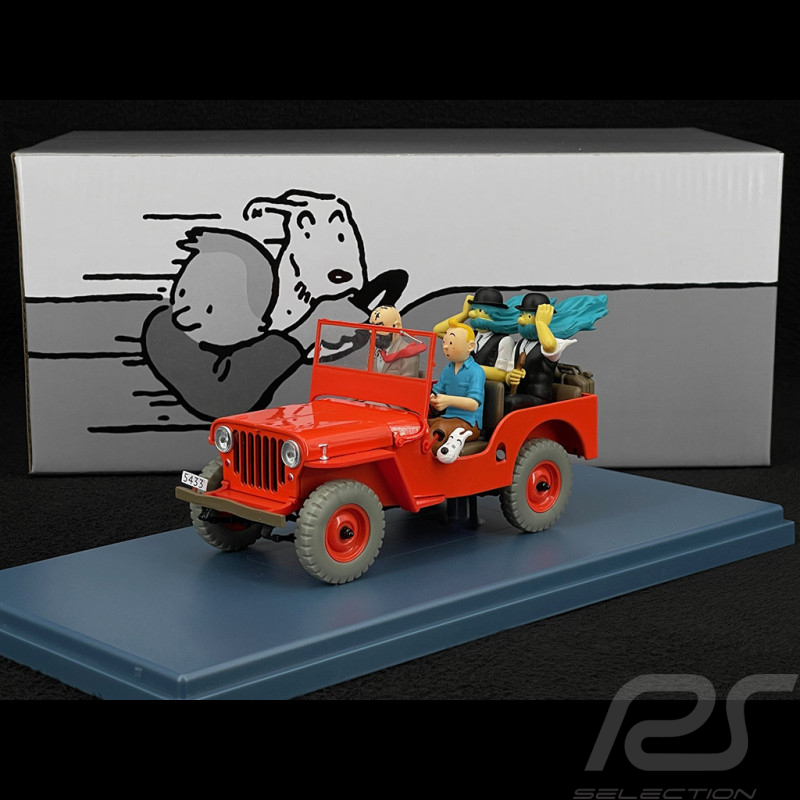 Tintin The Desert Jeep - Tintin In The Land Of Black Gold - Red 1/24 29947