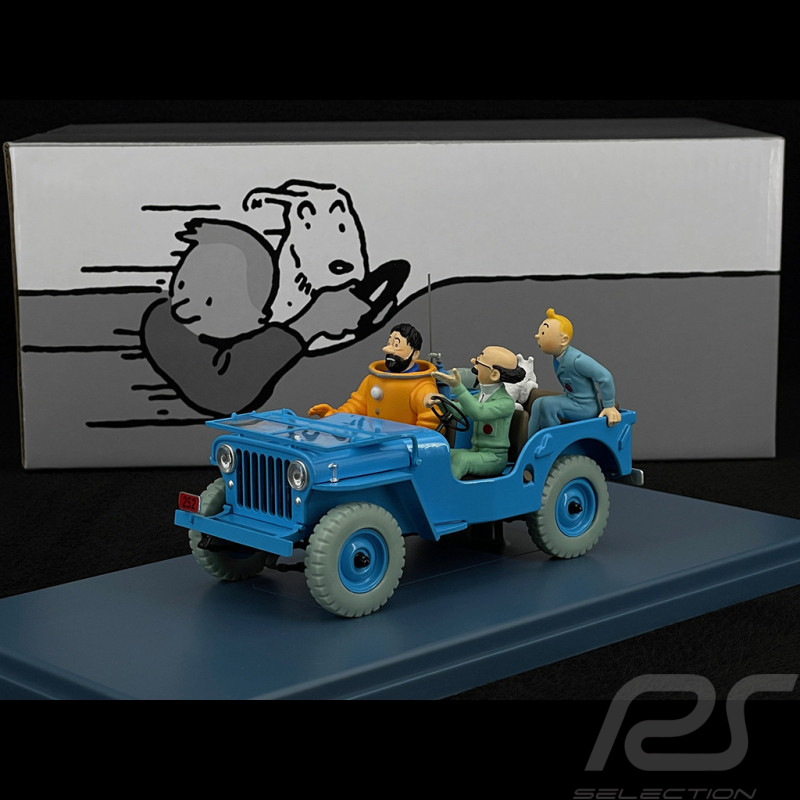 Tintin La Jeep Bleue - Objectif Lune - Bleu 1/24 29904